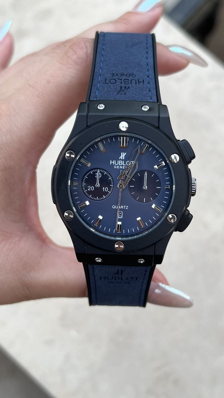 کد 2892 ساعت مردانه هابلوت چرمی اسپرت Hublot