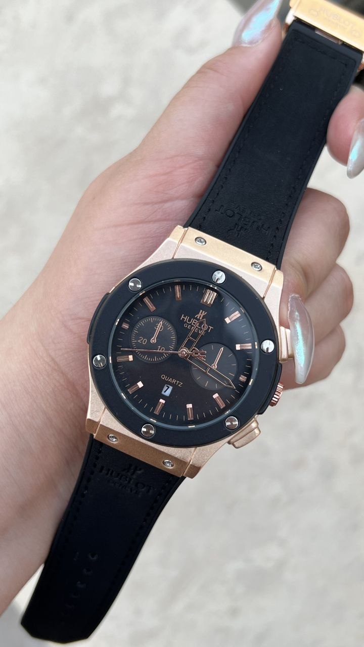 کد 2891 ساعت مردانه هابلوت چرمی اسپرت Hublot