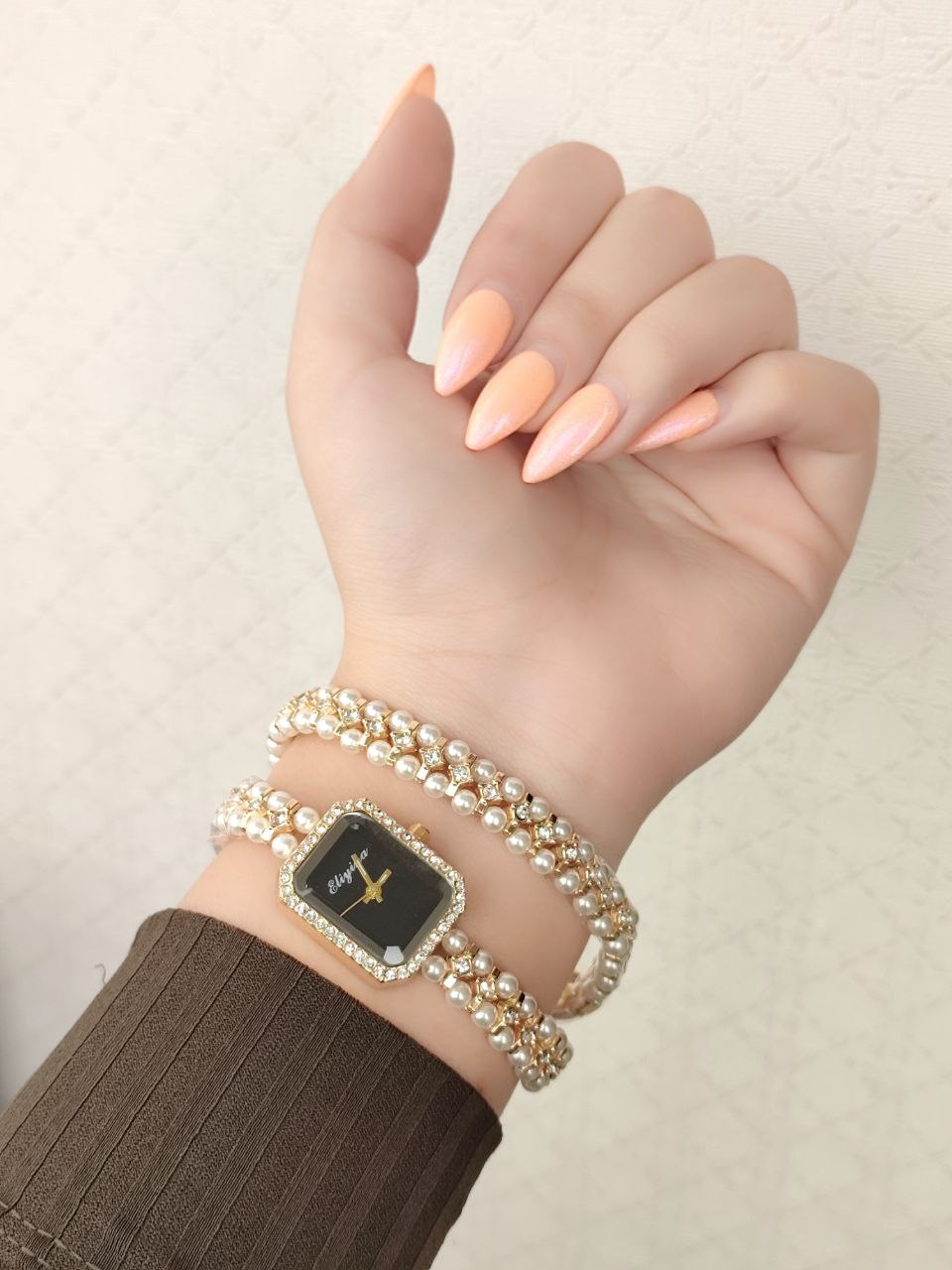 ساعت بندمرواریدی دو دور 9001855