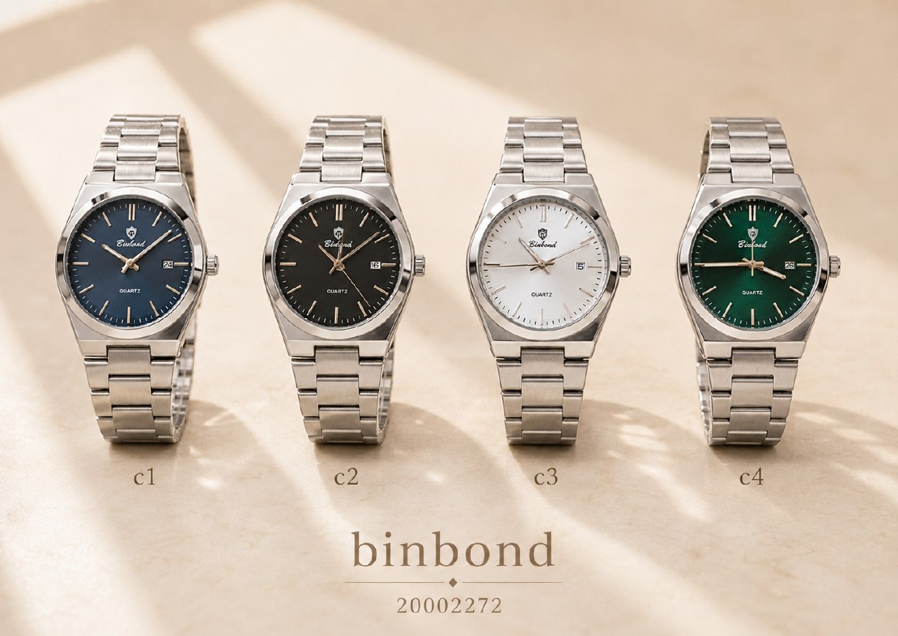 ساعت مردانه مارک BINBOND 20002272 بند استیل