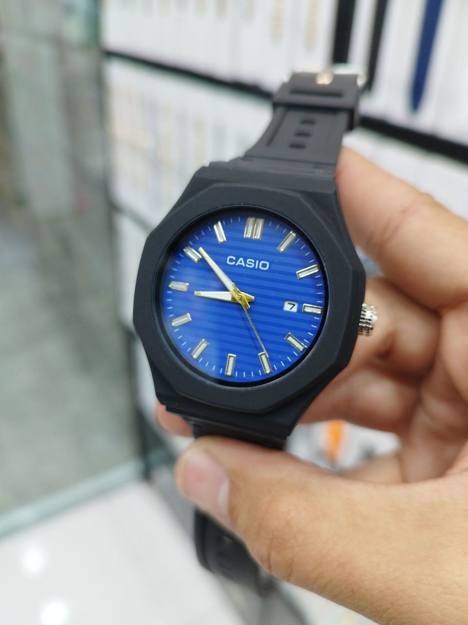 کد 2800 ساعت مردانه برند کاسیو CASIO ضد آب ( واشر دار ) پشت پیچ