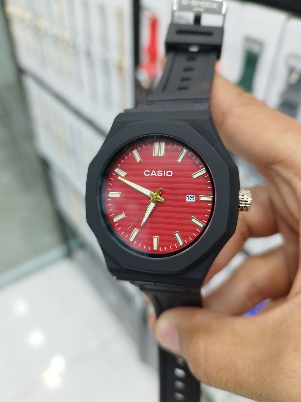 کد ۲۷۹۹ ساعت مردانه برند کاسیو CASIO ضد آب ( واشر دار ) پشت پیچ