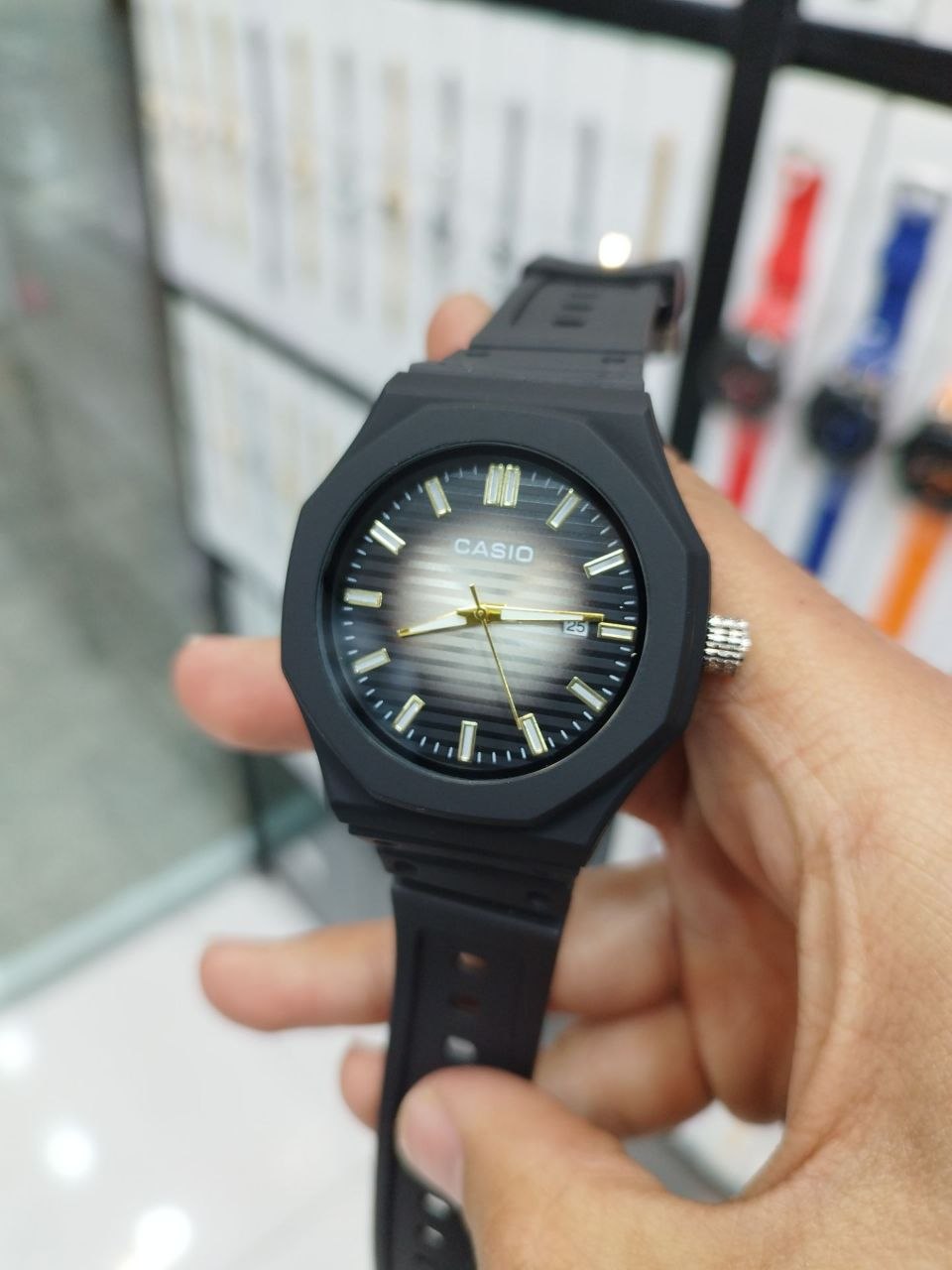 کد 2۷۹۳ ساعت مردانه برند کاسیو CASIO ضد آب ( واشر دار ) پشت پیچ