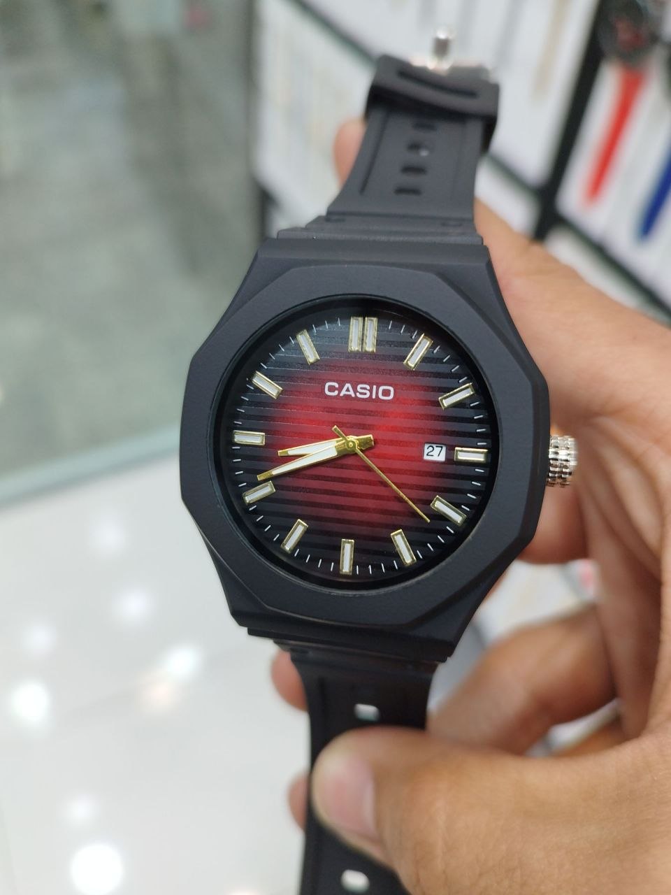 کد 2۷۹۲ ساعت مردانه برند کاسیو CASIO ضد آب ( واشر دار ) پشت پیچ