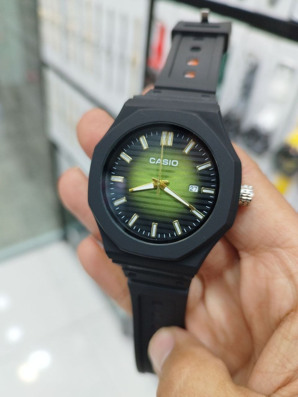 کد 2۷۹۱ ساعت مردانه برند کاسیو CASIO ضد آب ( واشر دار ) پشت پیچ