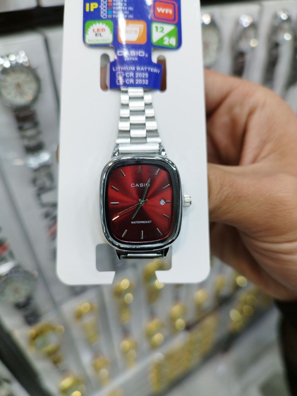 کد 2790 ساعت زنانه کاسیو اولدمانی CASIO  ✅ ضد آب ( واشر دار ) دارای روز شمار قفل ریلی موتور کوارتز