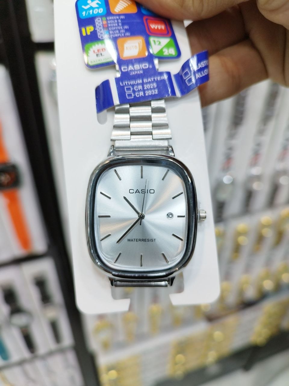 کد 27۸۹ ساعت مردانه کاسیو اولدمانی CASIO  ✅ ضد آب ( واشر دار ) دارای روز شمار قفل ریلی موتور کوارتز