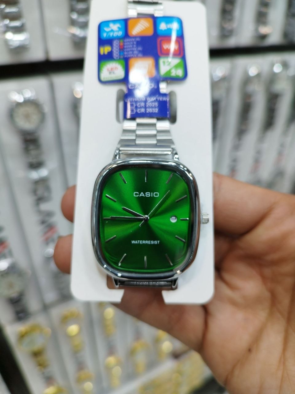 کد 27۸۷ ساعت مردانه کاسیو اولدمانی CASIO  ✅ ضد آب ( واشر دار ) دارای روز شمار قفل ریلی موتور کوارتز