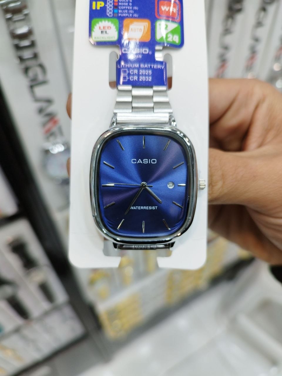کد 27۸۵ ساعت مردانه کاسیو اولدمانی CASIO  ✅ ضد آب ( واشر دار ) دارای روز شمار قفل ریلی موتور کوارتز