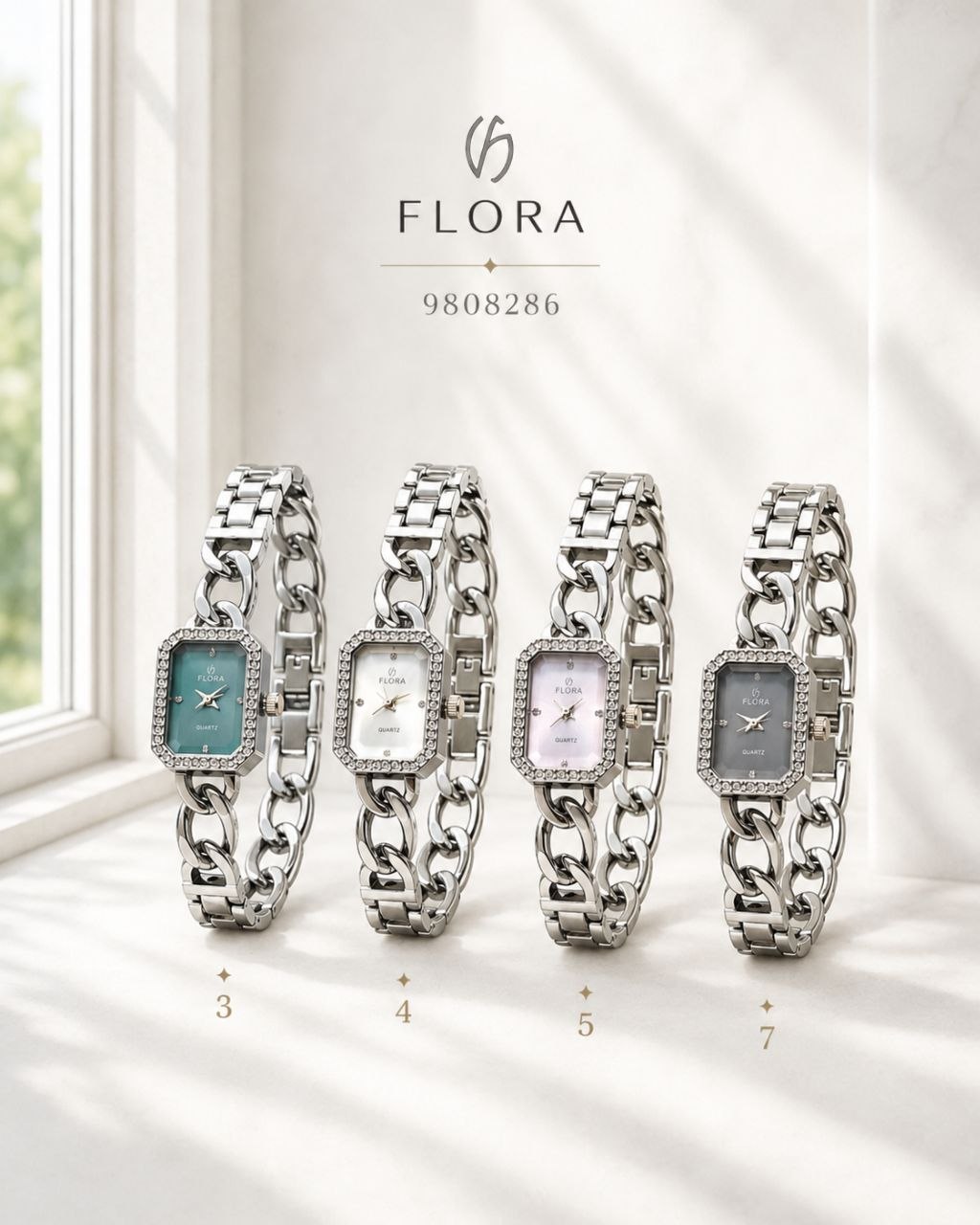 ساعت ‏زنانه FLORA 9808286 بند زنجیری