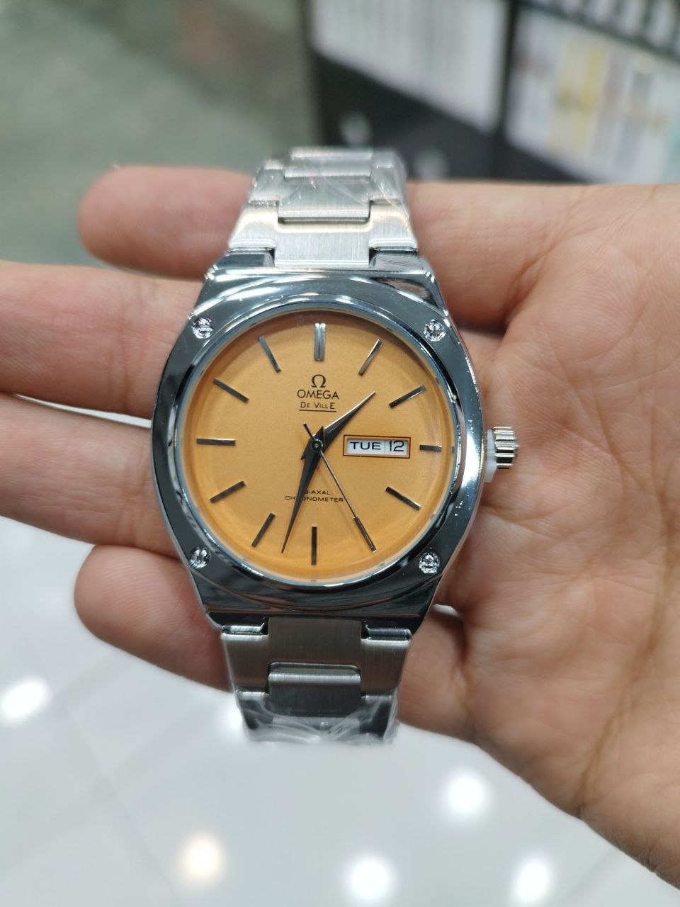 کد  2415 ساعت مردانه برند امگا OMEGA بند فلزی